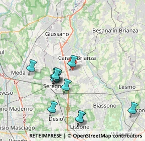 Mappa Carate Brianza, 20841 Carate Brianza MB, Italia (3.83583)