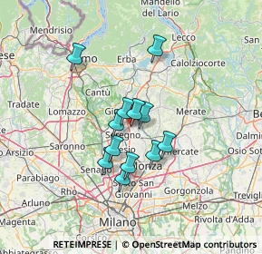 Mappa Carate Brianza, 20841 Carate Brianza MB, Italia (9.83833)