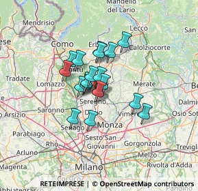 Mappa Carate Brianza, 20841 Carate Brianza MB, Italia (8.3325)