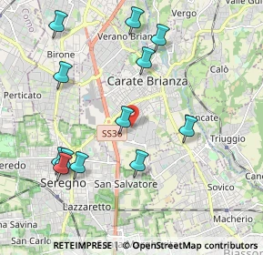 Mappa Carate Brianza, 20841 Carate Brianza MB, Italia (2.17083)