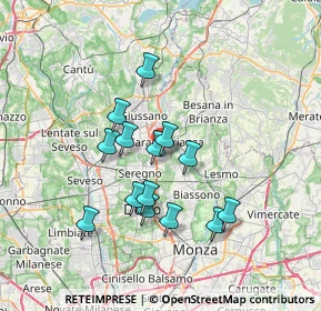 Mappa Carate Brianza, 20841 Carate Brianza MB, Italia (5.99357)