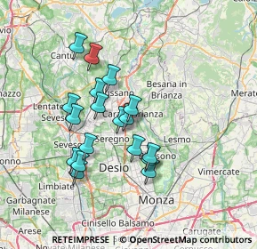 Mappa Carate Brianza, 20841 Carate Brianza MB, Italia (6.06056)