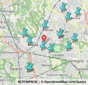 Mappa Via Adriatico, 20821 Meda MB, Italia (2.06214)