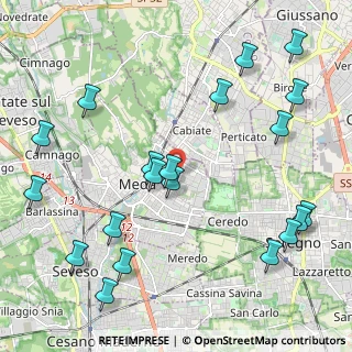 Mappa Via Adriatico, 20821 Meda MB, Italia (2.6055)