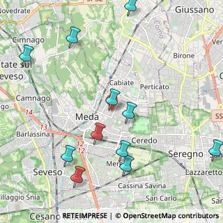 Mappa Via Adriatico, 20821 Meda MB, Italia (2.51091)