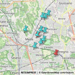 Mappa Via Adriatico, 20821 Meda MB, Italia (1.46273)
