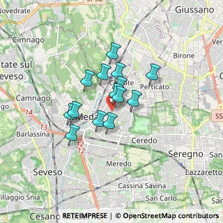 Mappa Via Adriatico, 20821 Meda MB, Italia (1.14357)