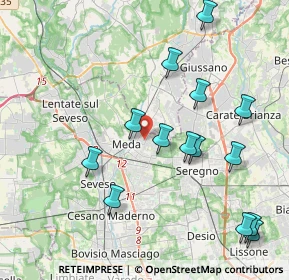 Mappa Via Adriatico, 20821 Meda MB, Italia (4.41357)