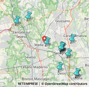 Mappa Via Adriatico, 20821 Meda MB, Italia (4.45231)
