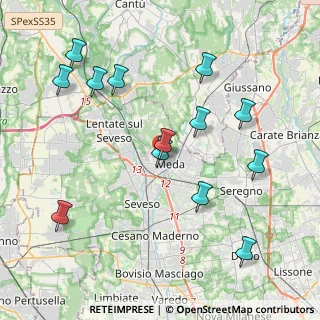 Mappa Via Cristoforo Colombo, 20821 Meda MB, Italia (4.35231)