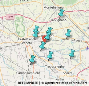 Mappa Via Fornace, 31050 Vedelago TV, Italia (6.11636)