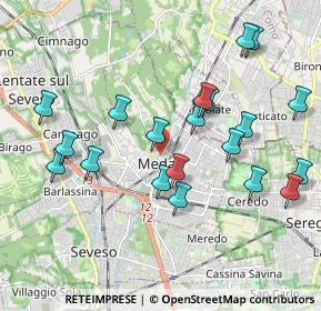 Mappa Via Solferino, 20821 Meda MB, Italia (2.021)