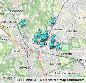 Mappa Via Solferino, 20821 Meda MB, Italia (0.88462)