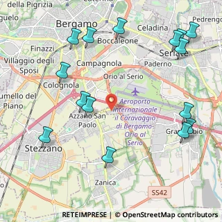 Mappa 24050 Bergamo BG, Italia (2.70533)
