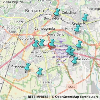 Mappa 24050 Bergamo BG, Italia (2.06667)