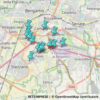 Mappa 24050 Bergamo BG, Italia (1.406)