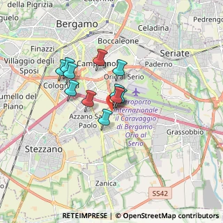 Mappa 24050 Bergamo BG, Italia (1.22)