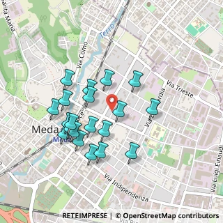 Mappa Meda, 20821 Meda MB, Italia (0.42)