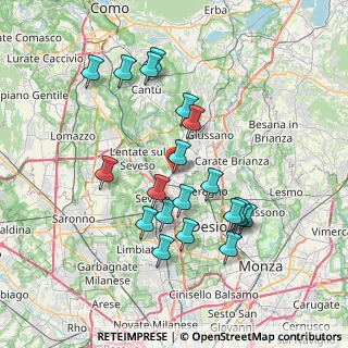 Mappa Meda, 20821 Meda MB, Italia (7.141)