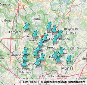 Mappa Via Generale Lamarmora, 20821 Meda MB, Italia (6.57579)