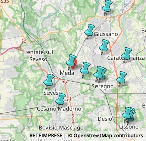 Mappa Meda, 20821 Meda MB, Italia (4.54786)