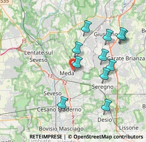 Mappa Meda, 20821 Meda MB, Italia (3.77545)