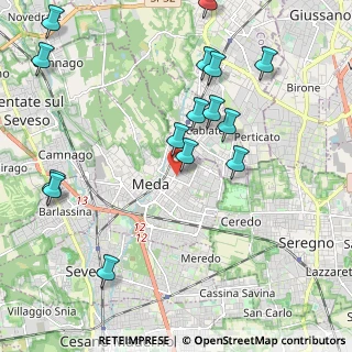 Mappa Via Generale Lamarmora, 20821 Meda MB, Italia (2.384)