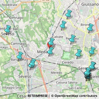 Mappa Via Generale Lamarmora, 20821 Meda MB, Italia (3.0655)
