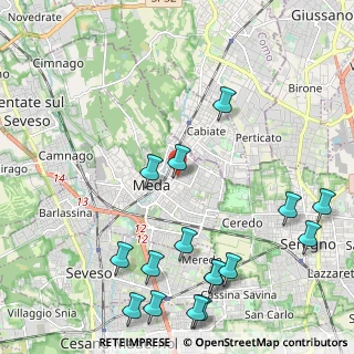 Mappa Meda, 20821 Meda MB, Italia (2.75)