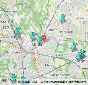 Mappa Meda, 20821 Meda MB, Italia (2.97727)