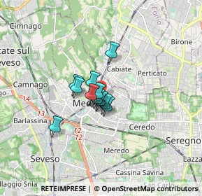 Mappa Meda, 20821 Meda MB, Italia (0.81357)