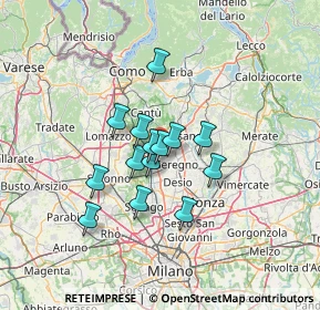 Mappa Meda, 20821 Meda MB, Italia (9.54)