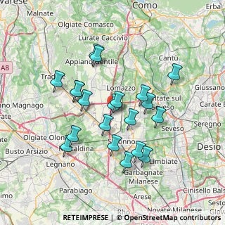 Mappa Via Dell'Artigianato, 22078 Turate CO, Italia (6.431)