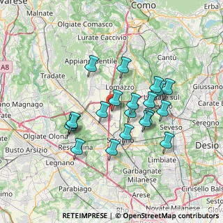 Mappa Via Dell'Artigianato, 22078 Turate CO, Italia (6.078)