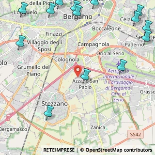 Mappa Via Michelangelo Buonarroti, 24052 Azzano San Paolo BG, Italia (3.49643)