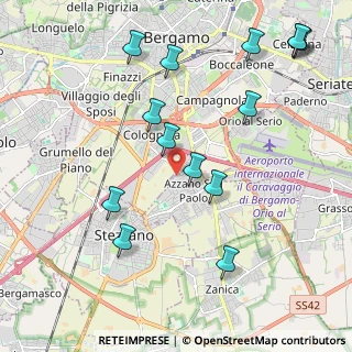 Mappa Via Michelangelo Buonarroti, 24052 Azzano San Paolo BG, Italia (2.36357)