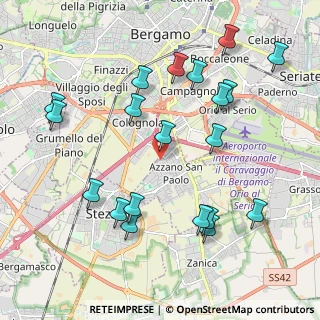 Mappa Via Michelangelo Buonarroti, 24052 Azzano San Paolo BG, Italia (2.2425)