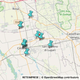 Mappa Via D. Alighieri, 35015 Galliera Veneta PD, Italia (3.59727)