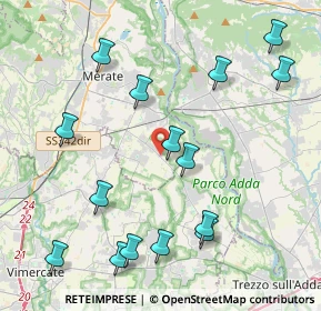 Mappa Via per Cornate, 23878 Verderio LC, Italia (4.72)