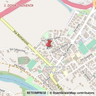 Mappa Via Giacomo Puccini, 10, 30020 Noventa di Piave, Venezia (Veneto)