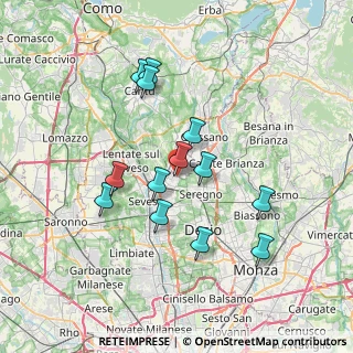 Mappa Via Calabria, 20821 Meda MB, Italia (6.51385)