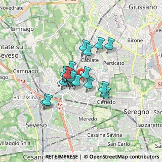 Mappa Via L. Rho, 20821 Meda MB, Italia (1.16579)