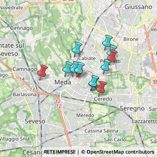 Mappa Via L. Rho, 20821 Meda MB, Italia (1.25333)