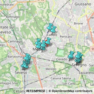 Mappa Via L. Rho, 20821 Meda MB, Italia (2.134)
