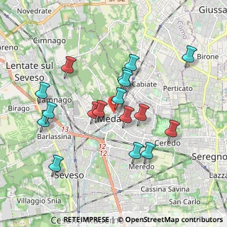 Mappa Via Pastrengo, 20821 Meda MB, Italia (1.79)