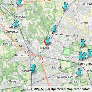Mappa Via Pastrengo, 20821 Meda MB, Italia (3.09462)