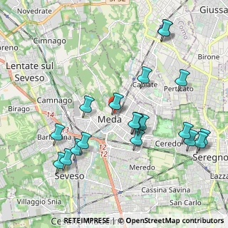 Mappa Via Pastrengo, 20821 Meda MB, Italia (2.21895)