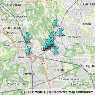 Mappa Via Pastrengo, 20821 Meda MB, Italia (0.81769)