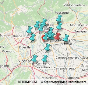 Mappa Via della Fornace, 35013 Cittadella PD, Italia (9.53688)