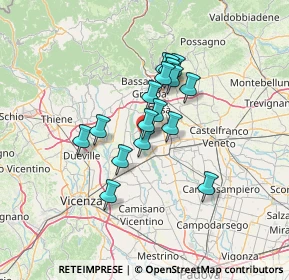 Mappa Via della Fornace, 35013 Cittadella PD, Italia (10.04)